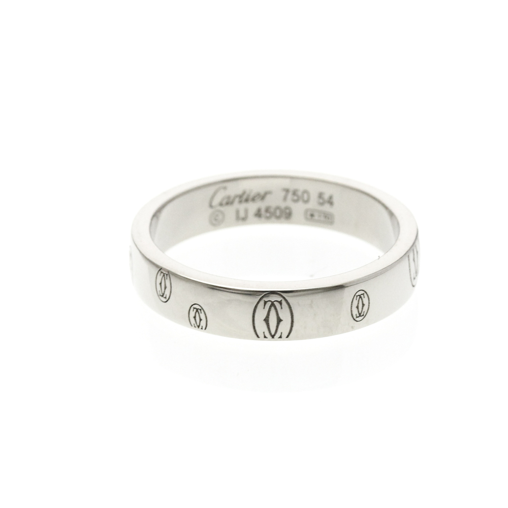 Cartier Happy Birthday Ring White Gold (18K) Fashion No Stone Band Ring Silver